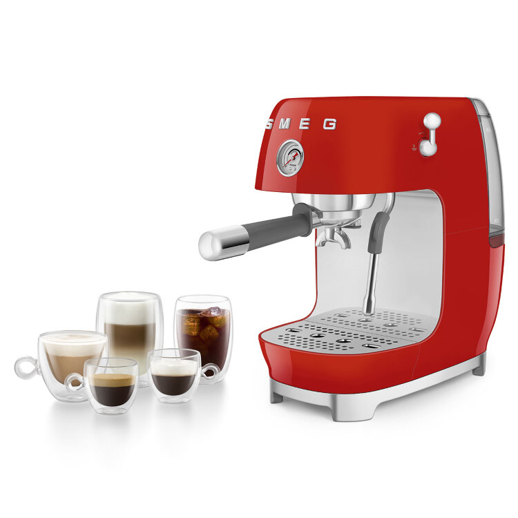 Кофемашина-эспрессо Smeg ECF03RDEU
